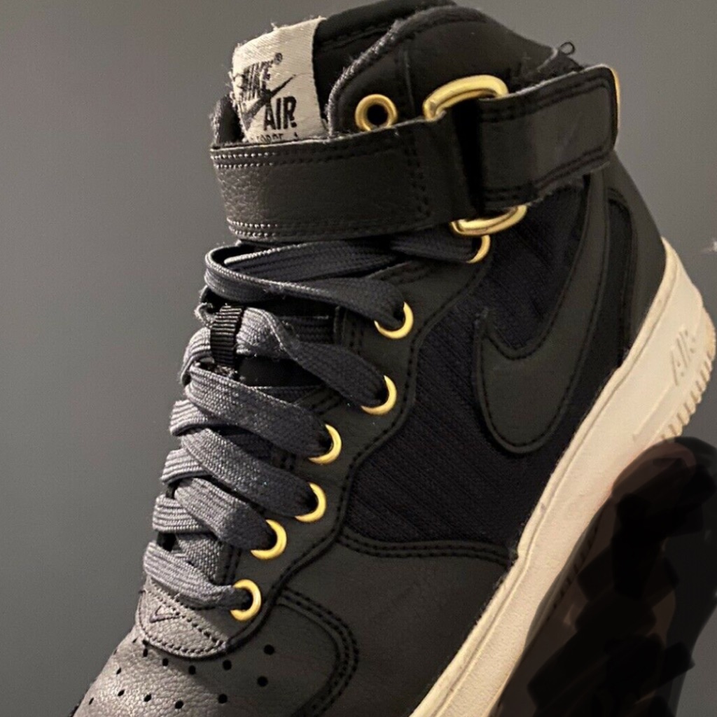 Preowned Air Force 1 Mid Lv8 Gs Anthracite